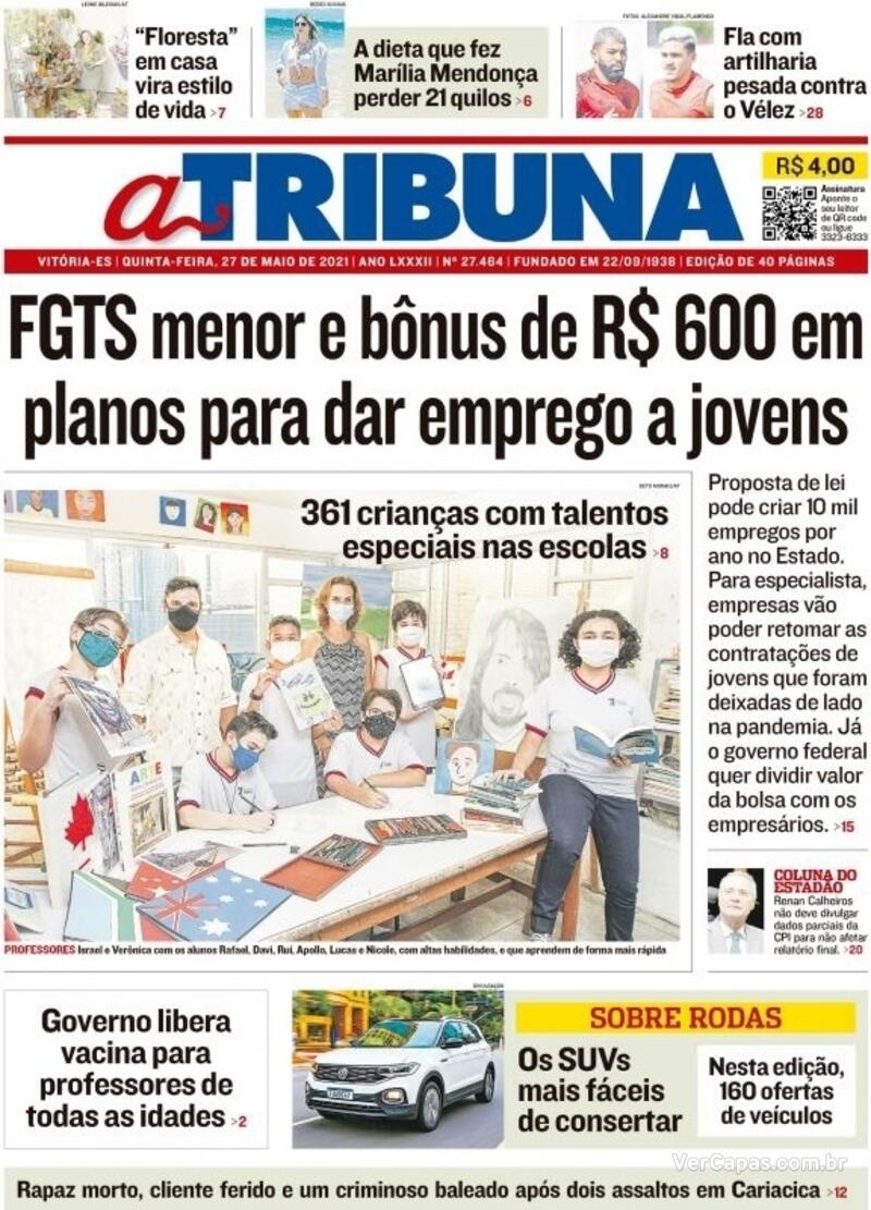 Capa A Tribuna Edi O Quinta De Maio De