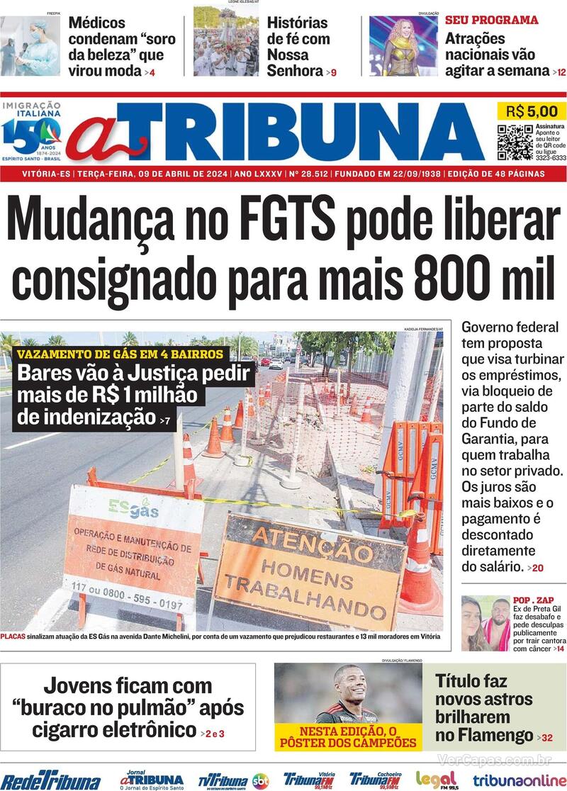 Capa A Tribuna Quarta De Mar O De