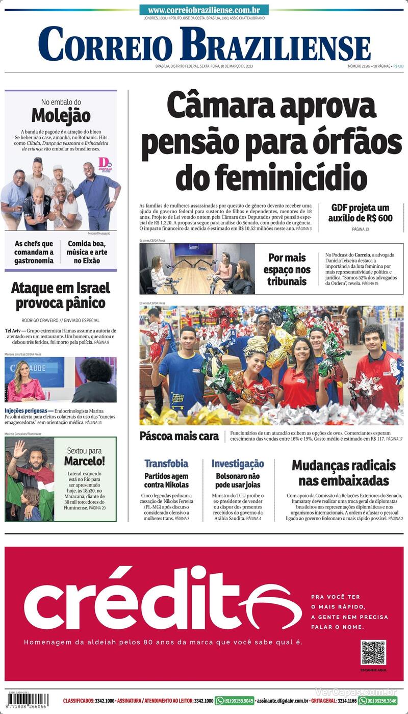 Capa Correio Braziliense Sexta 2 De Dezembro De 2022