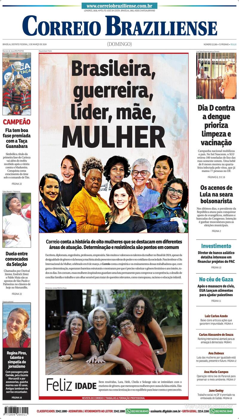 Capa Correio Braziliense Quarta De Janeiro De