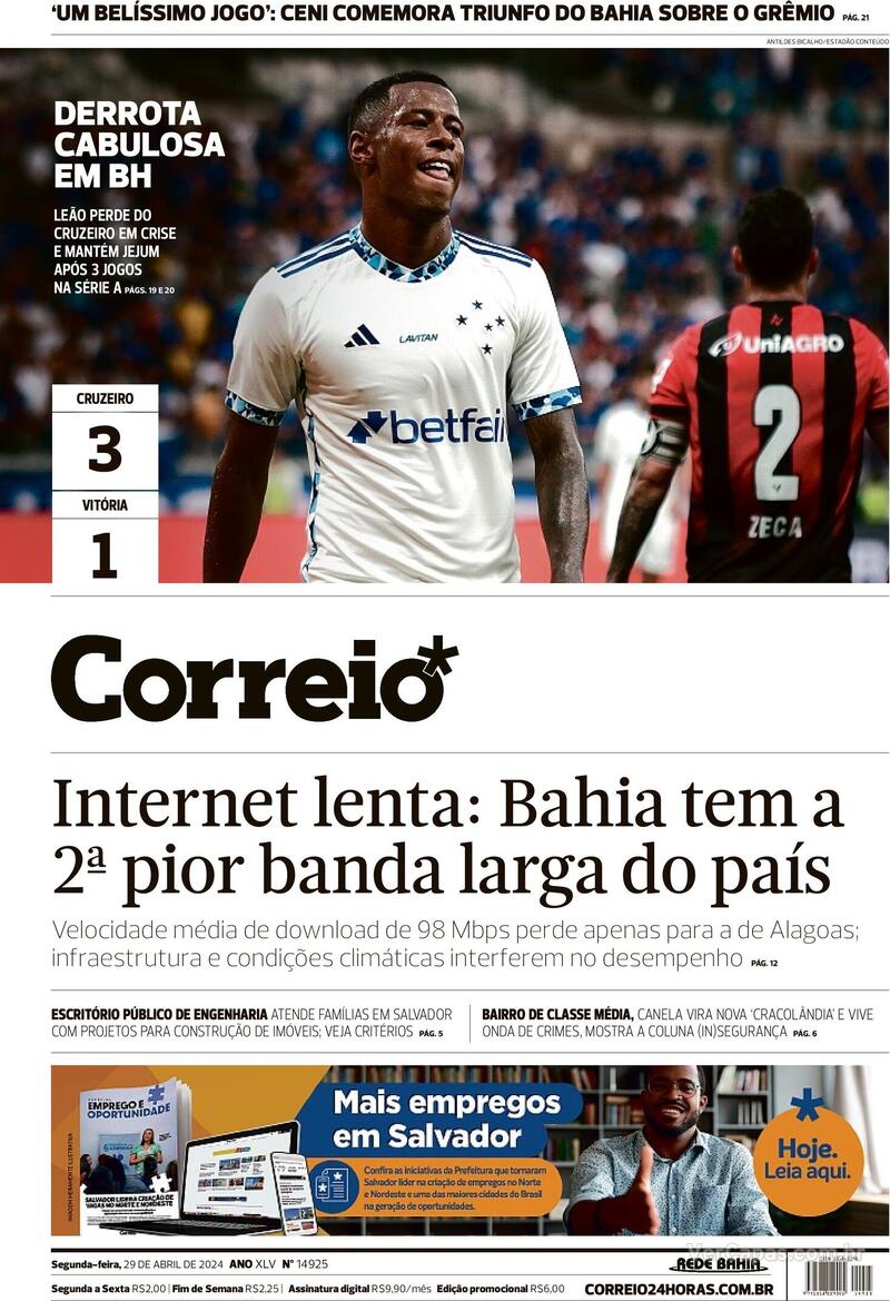 Capa Correio Edi O Segunda De Abril De