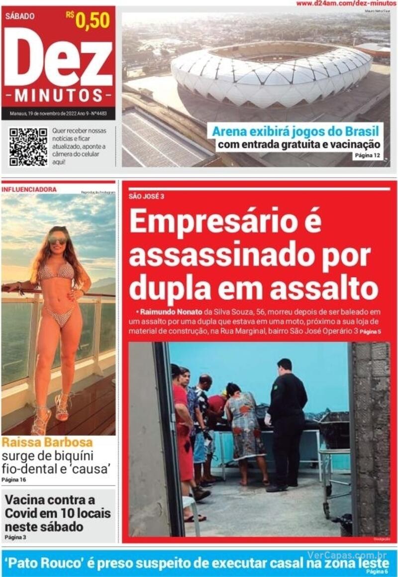 Capa Dez Minutos Edi O Ter A De Mar O De