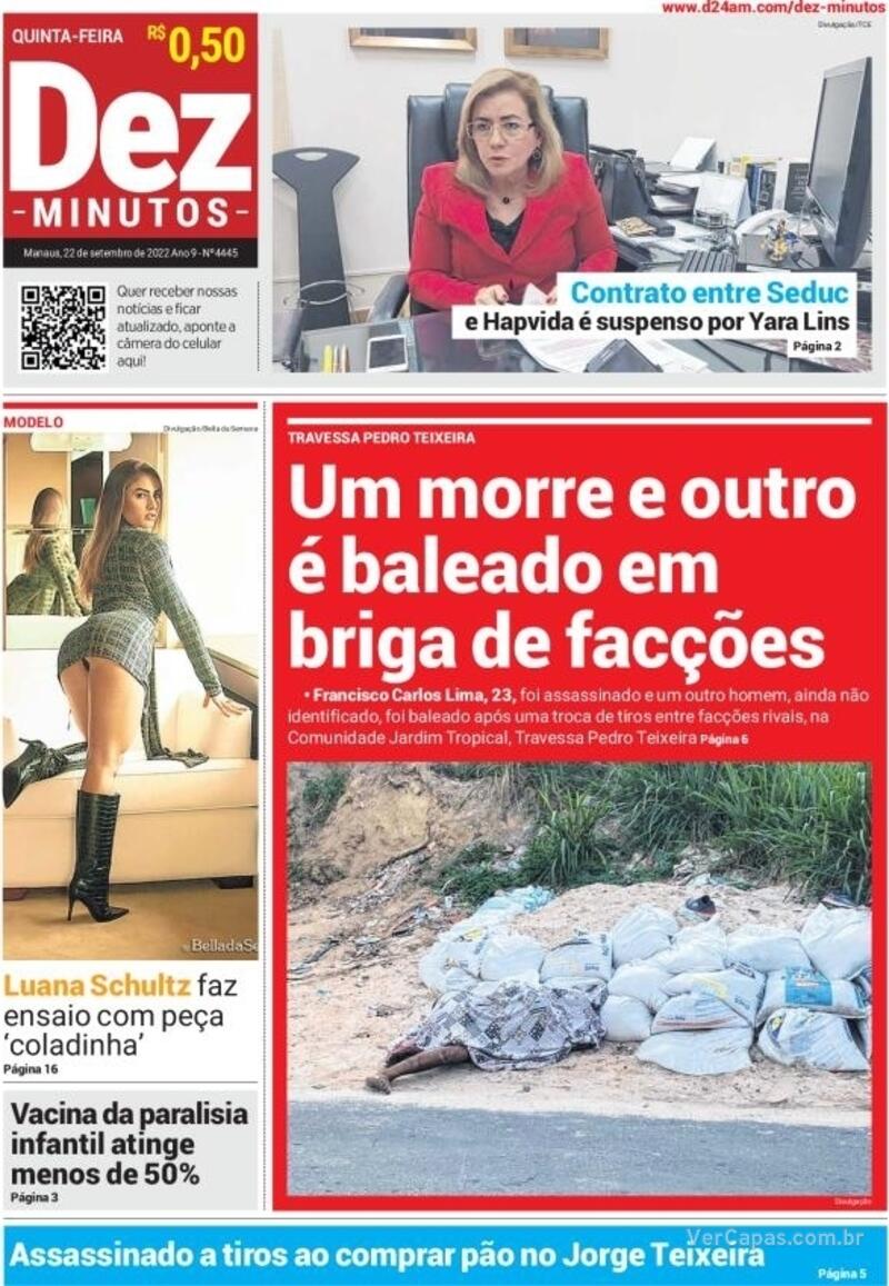 Capa Dez Minutos Quarta De Maio De