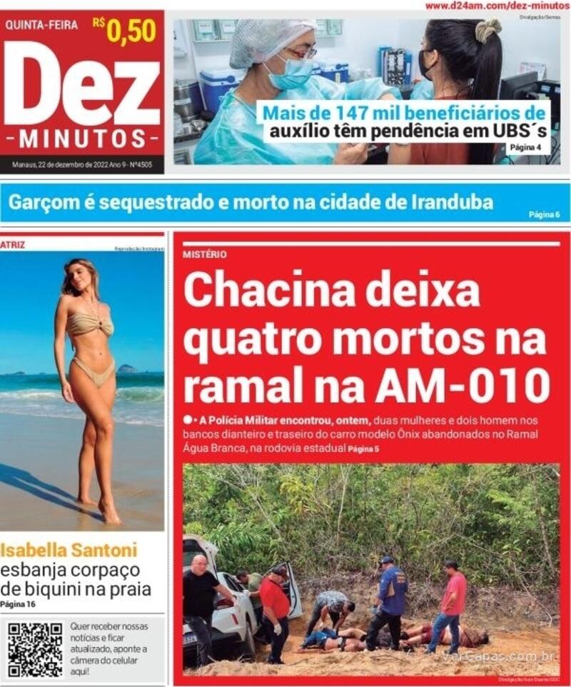 Capa Dez Minutos Quinta De Novembro De