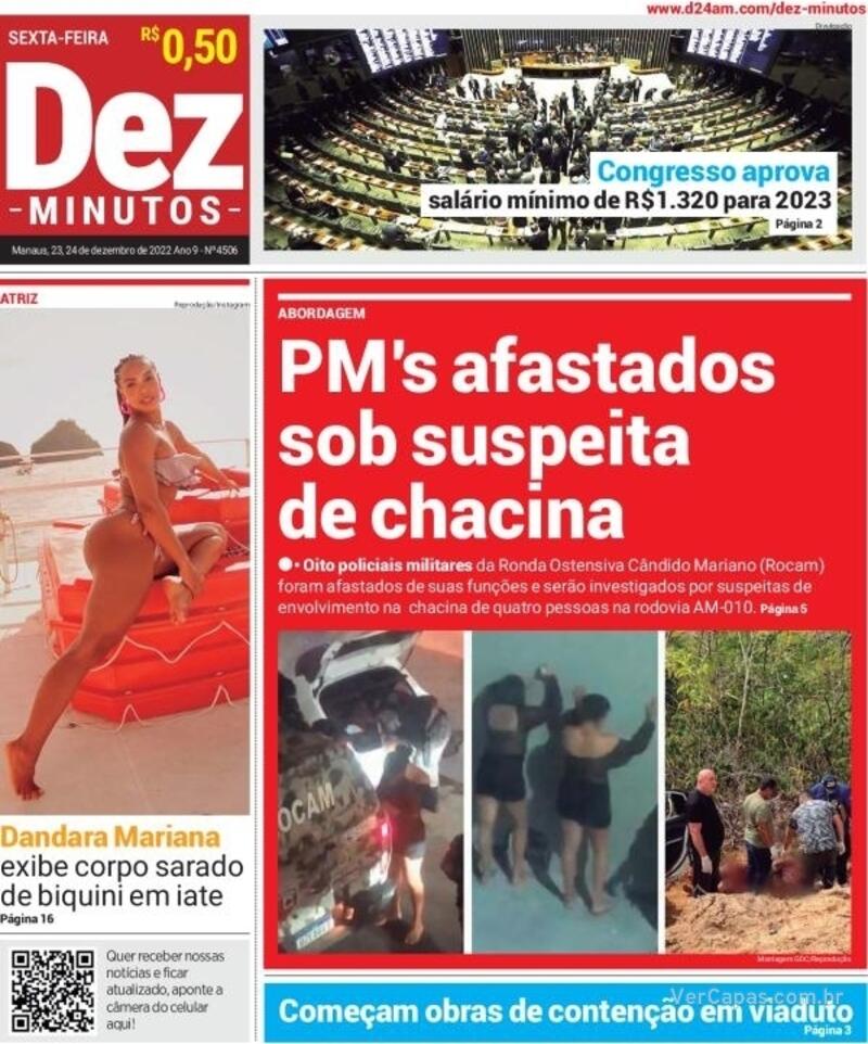 Capa Dez Minutos Sexta 28 De Outubro De 2022