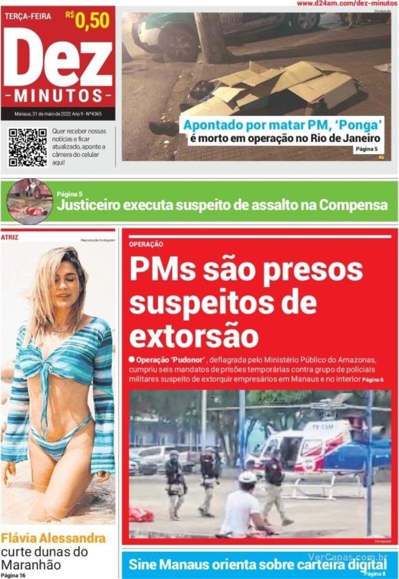 Capa Dez Minutos Edição Terça 13 de Julho de 2021