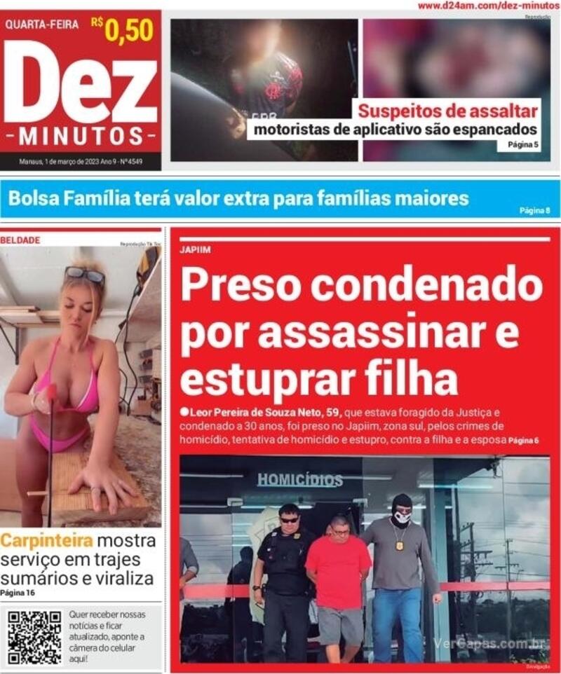 Capa Dez Minutos Sexta De Outubro De