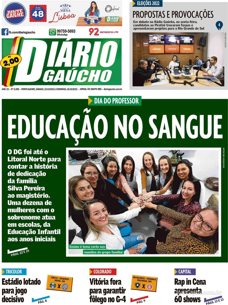 Capa Di Rio Ga Cho Segunda De Setembro De