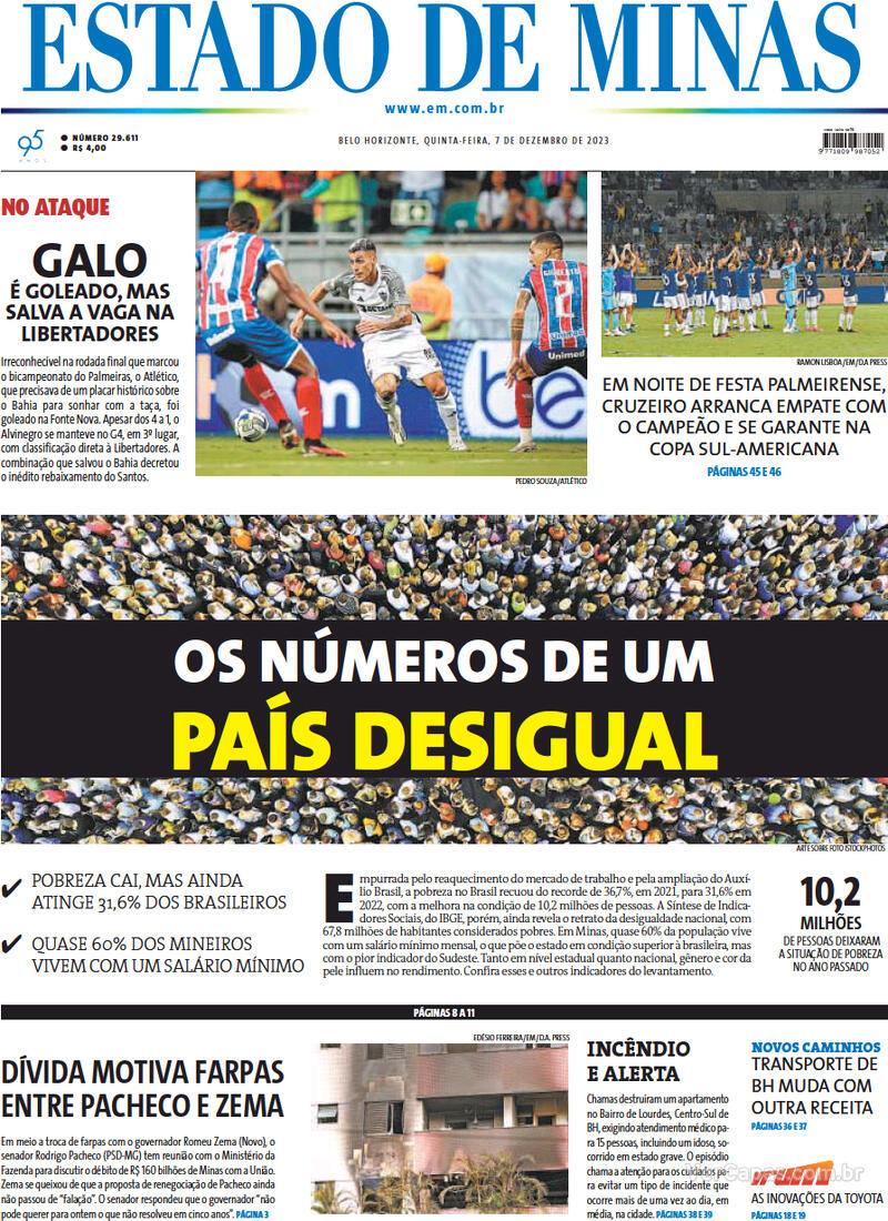 Capa Estado De Minas Quarta De Julho De