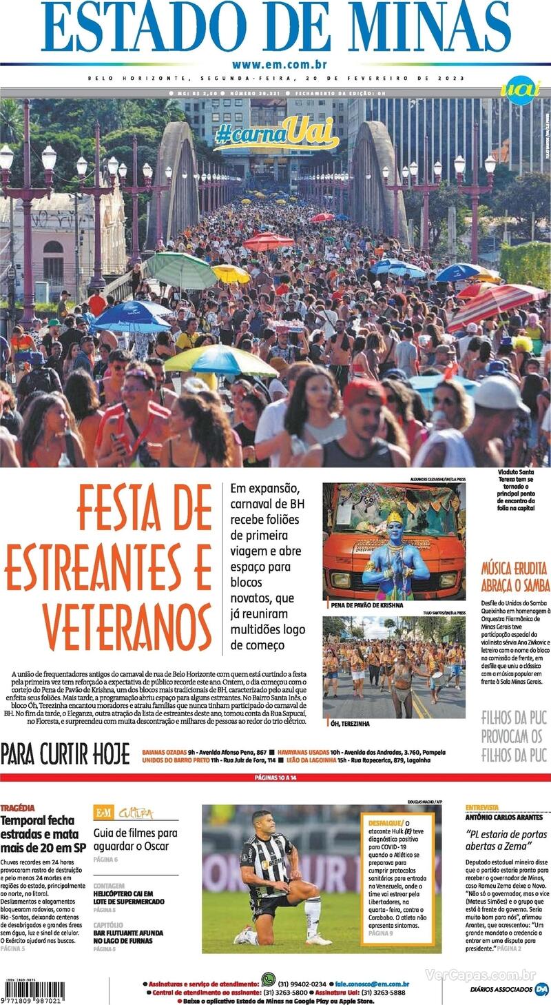 Capa Estado De Minas S Bado De Outubro De