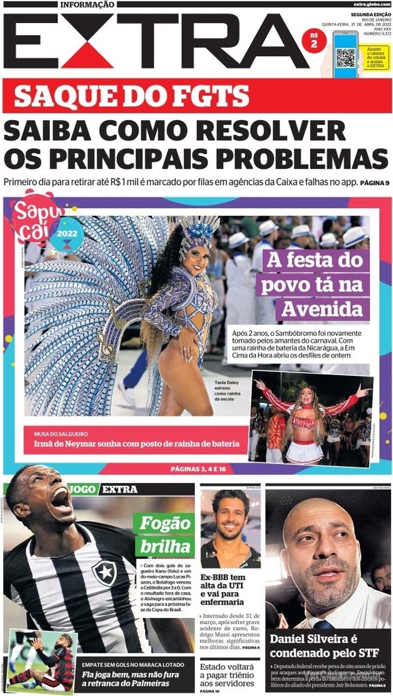 Capa Extra Quinta 16 De Maio De 2019