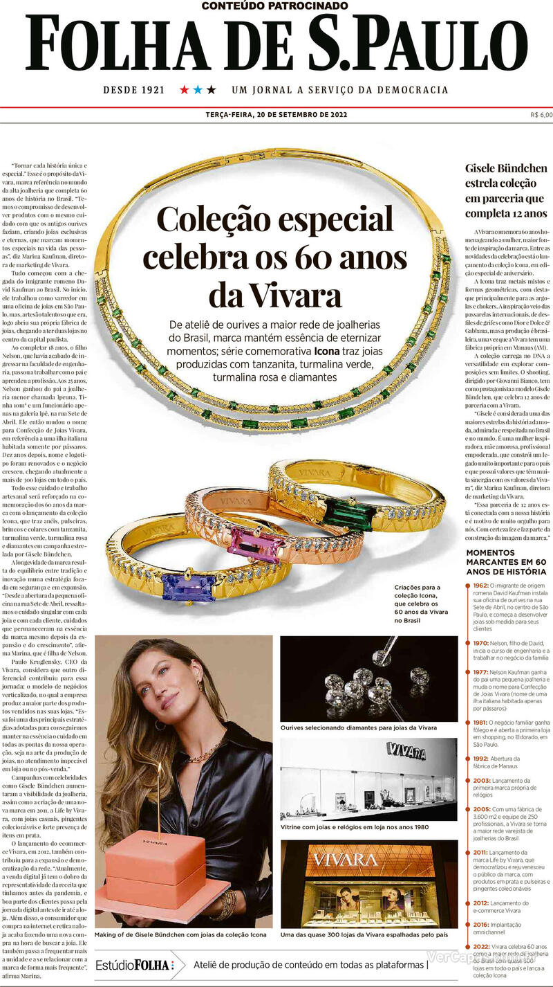 Capa Folha De S Paulo Quarta De Julho De