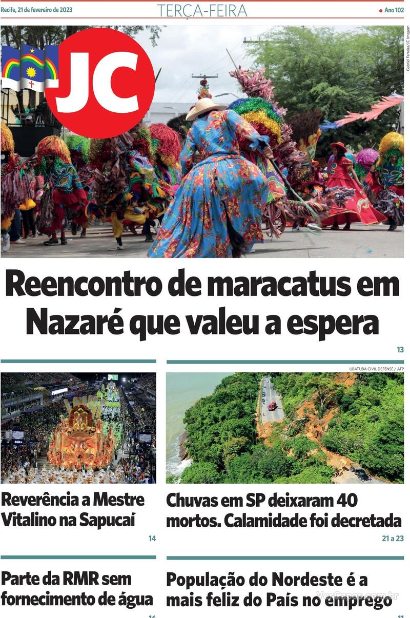 Capa Jornal do Commercio Sábado 30 de Março de 2019