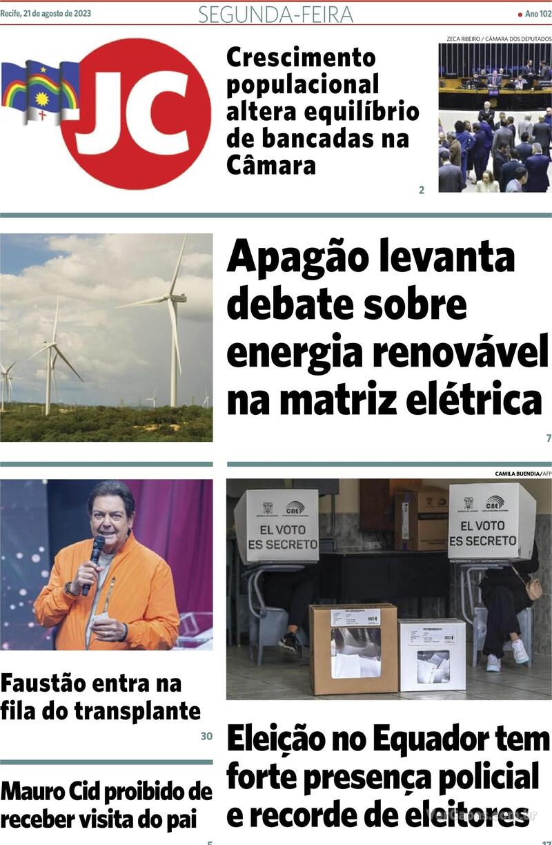 Capa Jornal Do Commercio Edi O Quinta De Junho De