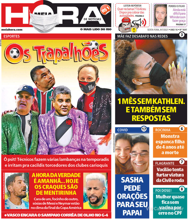 Capa Meia Hora Sexta De Julho De