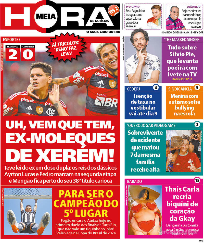 Capa Meia Hora Sexta De Janeiro De