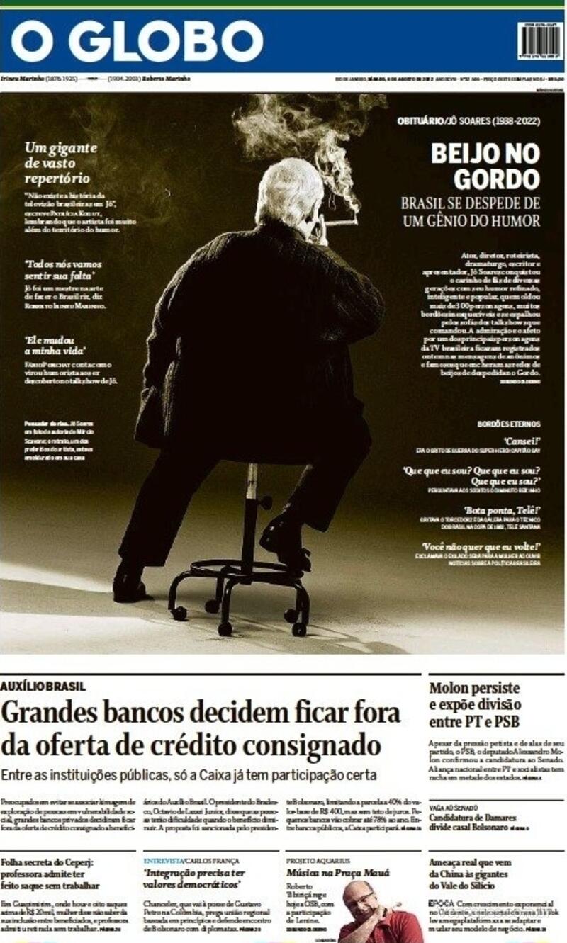 Capa O Globo Sexta De Maio De