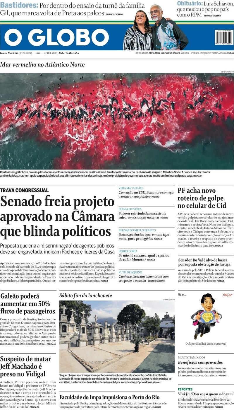 Capa O Globo Sexta 21 De Abril De 2023