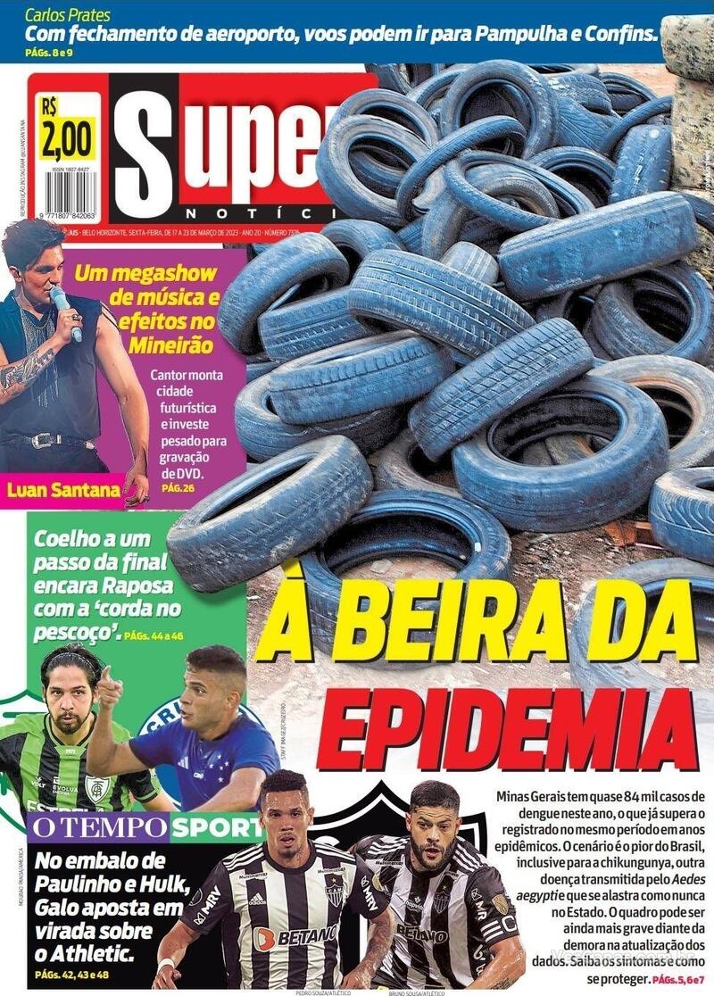 Capa Super Notícia Sexta 13 de Janeiro de 2023