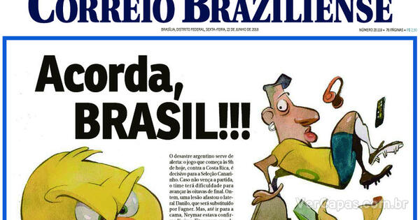 Capa Correio Braziliense Sexta De Junho De