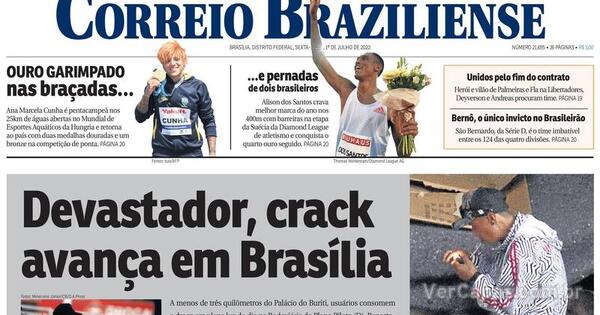 Capa Correio Braziliense Edi O Sexta De Julho De