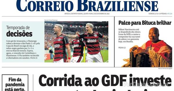 Capa Correio Braziliense Edi O Quinta De Setembro De