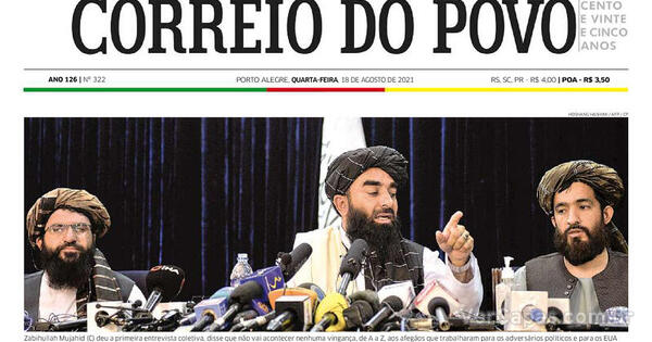 Capa Correio Do Povo Edi O Quarta De Agosto De