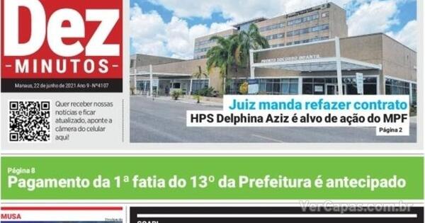 Capa Dez Minutos Edi O Ter A De Junho De