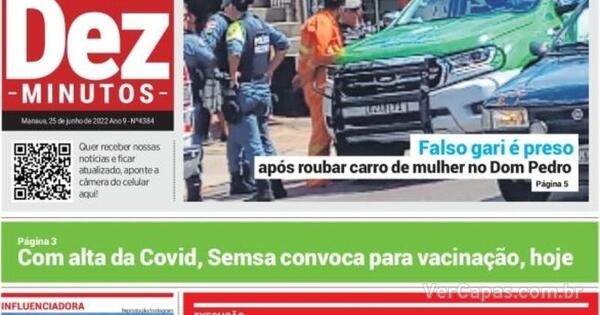 Capa Dez Minutos Edi O S Bado De Junho De