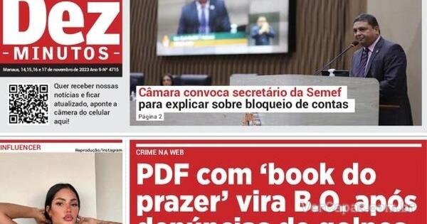 Capa Dez Minutos Edição Terça 14 de Novembro de 2023