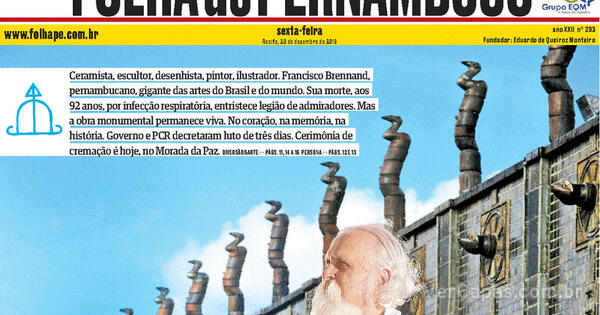 Capa Folha De Pernambuco Sexta De Dezembro De