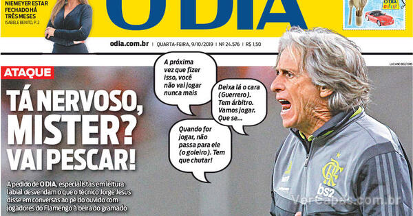 Capa O Dia Quarta De Outubro De