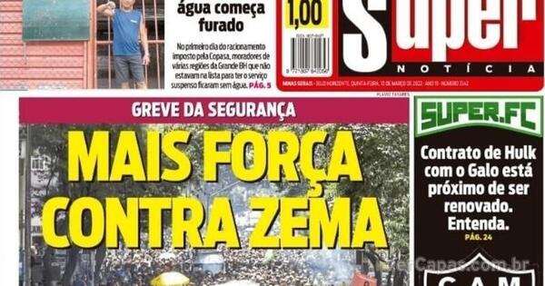 Capa Super Notícia Edição Quinta 10 de Março de 2022