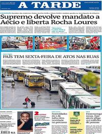 Capa do jornal A Tarde 01/07/2017