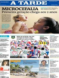 Capa do jornal A Tarde 01/10/2017