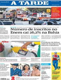 Capa do jornal A Tarde 01/11/2017
