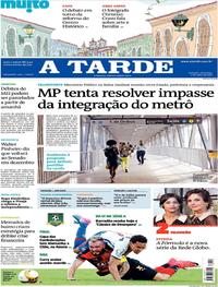 Capa do jornal A Tarde 02/07/2017