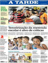 Capa do jornal A Tarde 02/10/2017