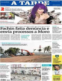 Capa do jornal A Tarde 02/11/2017