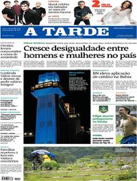 Capa do jornal A Tarde 03/11/2017