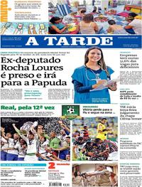 Capa do jornal A Tarde 04/06/2017