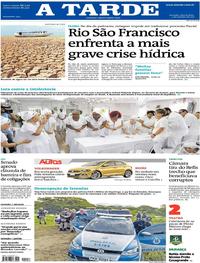 Capa do jornal A Tarde 04/10/2017