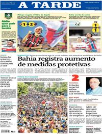 Capa do jornal A Tarde 04/12/2017
