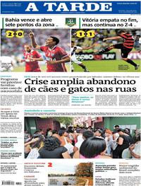 Capa do jornal A Tarde 06/11/2017