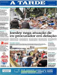 Capa do jornal A Tarde 08/09/2017