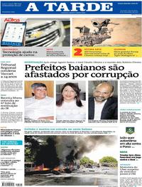 Capa do jornal A Tarde 08/11/2017