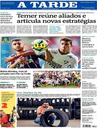 Capa do jornal A Tarde 10/07/2017