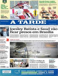Capa do jornal A Tarde 11/09/2017