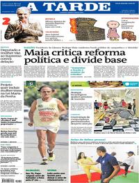 Capa do jornal A Tarde 12/08/2017