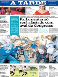 Capa do jornal A Tarde 12/10/2017